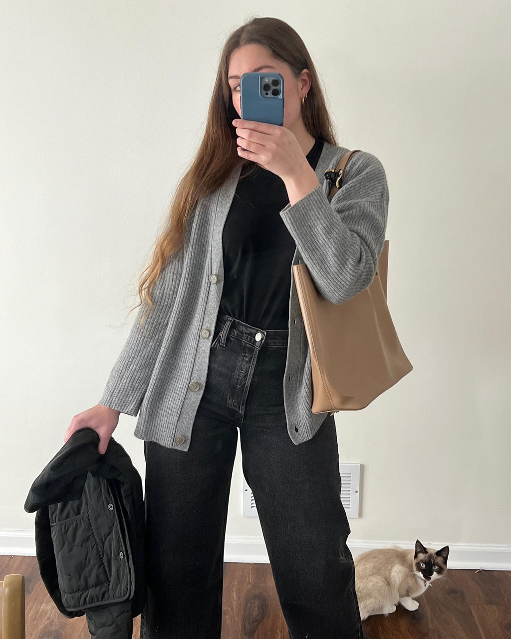 Sofia Maris Women's Oversized Button Cardigan with Cozy Ribbed Knit Texture