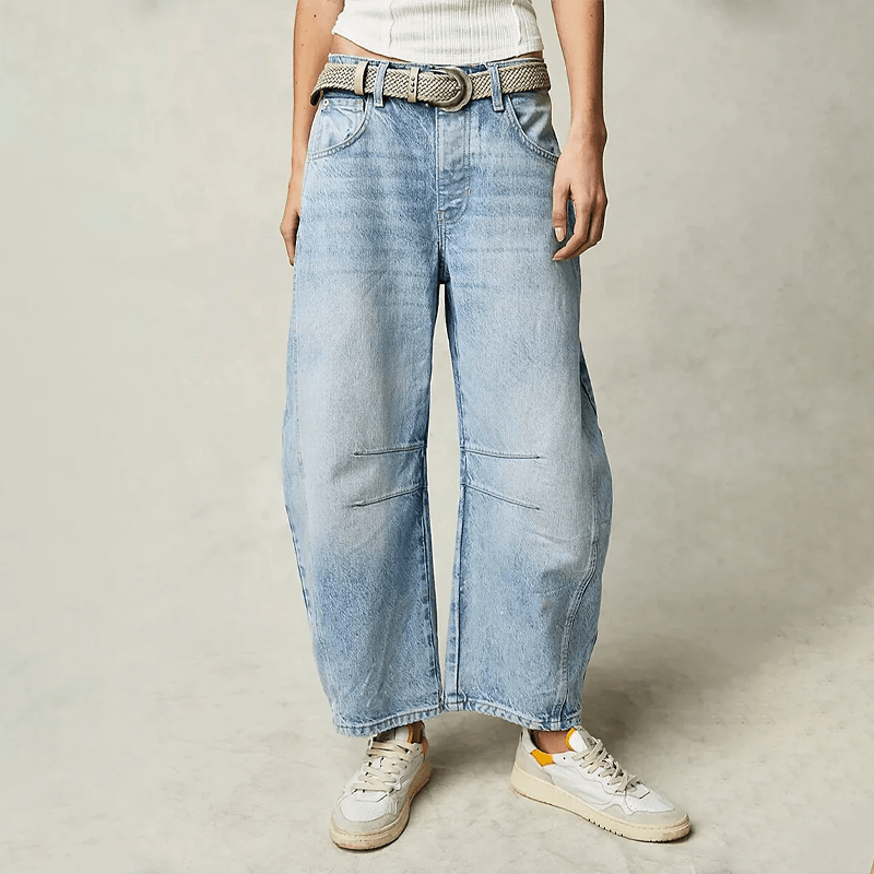 Wide Leg High-Waisted Jeans for Women - Sofia Maris