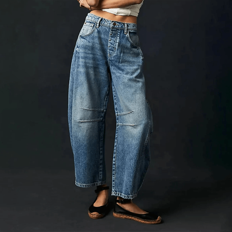 Wide Leg High-Waisted Jeans for Women - Sofia Maris