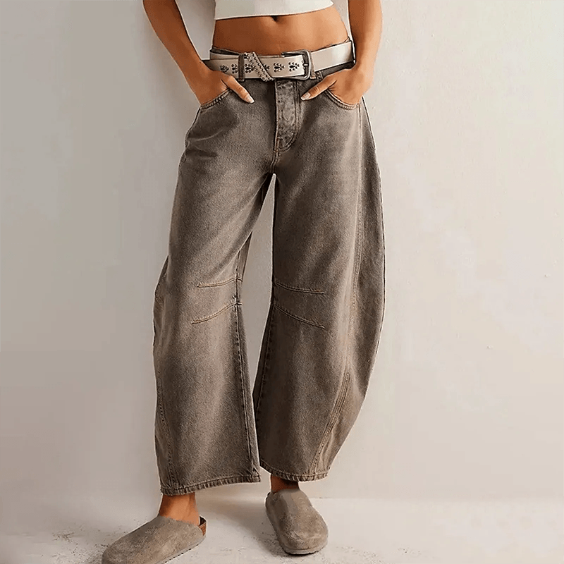 Wide Leg High-Waisted Jeans for Women - Sofia Maris
