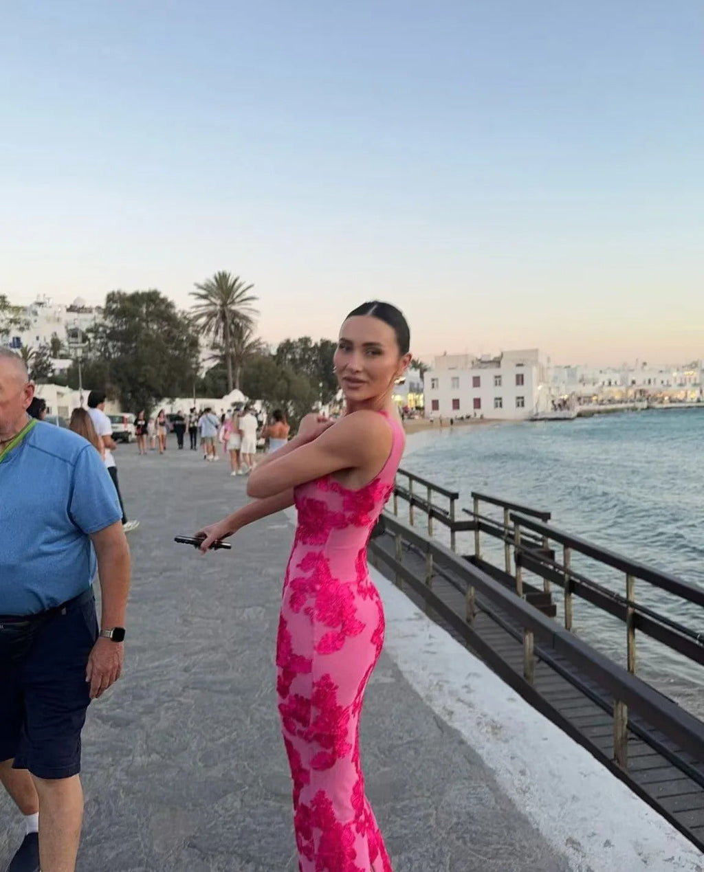 Women’s Floral Print Fitted Maxi Dress - Sofia Maris