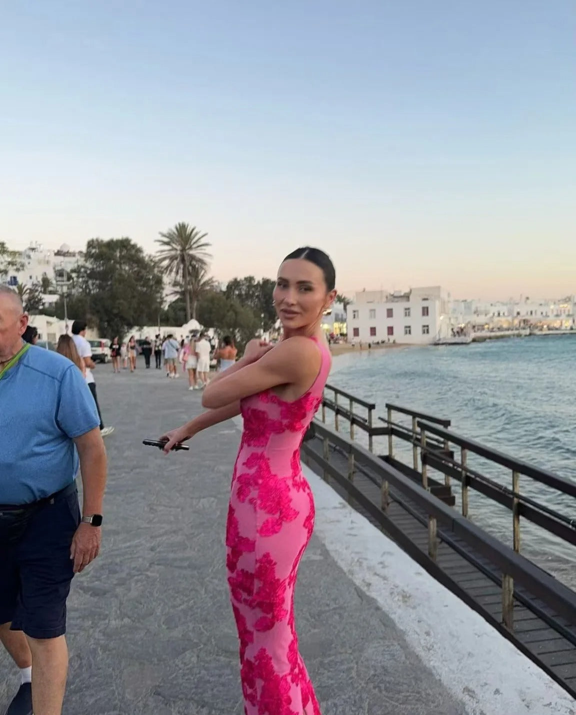 Women’s Floral Print Fitted Maxi Dress - Sofia Maris