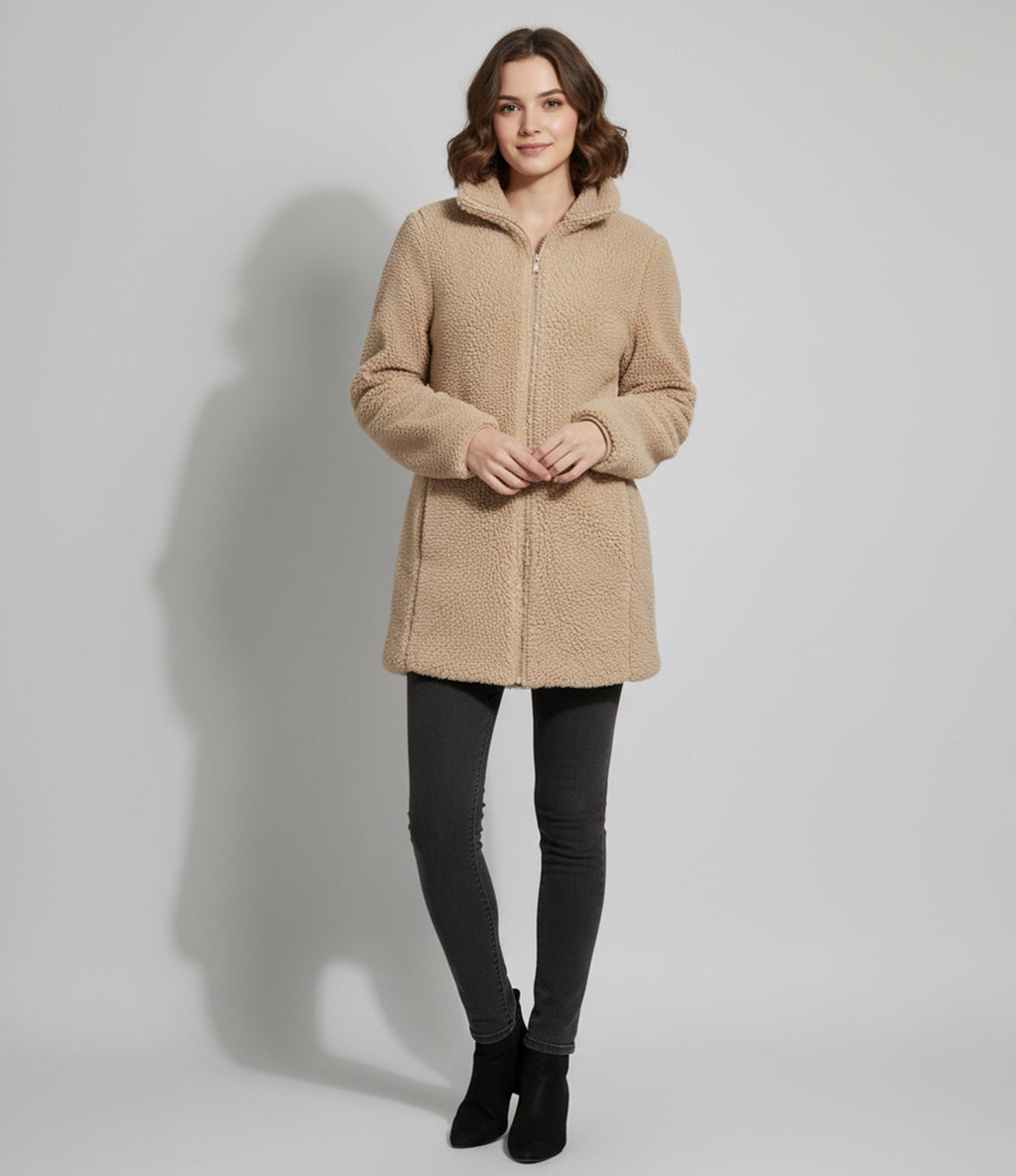 Sofia Maris Women’s Cozy Wool Coat – Classic Cozy Comfort - Sofia Maris