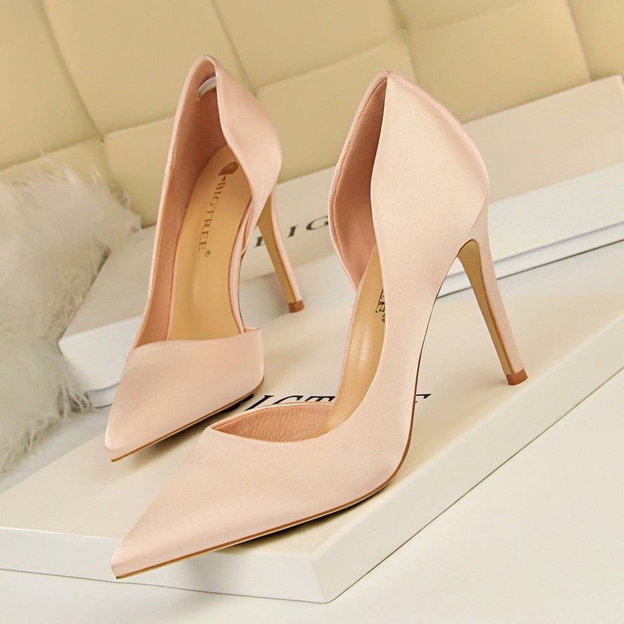 Elegant Ladies Open Toe Stiletto Heels with Chic and Stylish Pointed Design