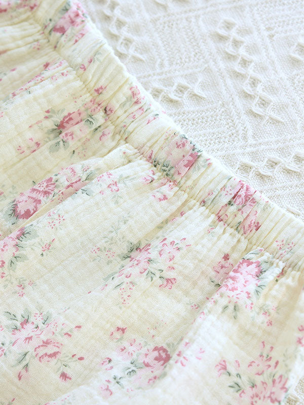 Carla - Cotton Pyjama Set with Floral Print for Women