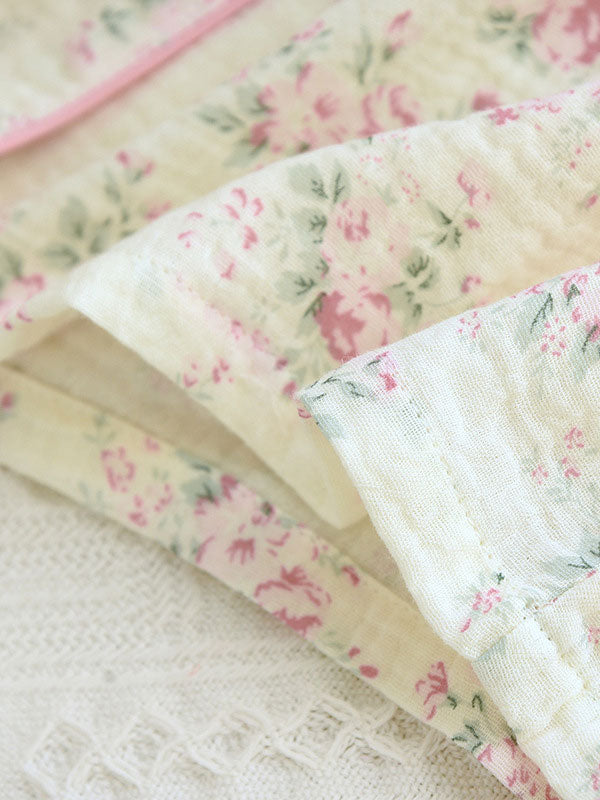 Carla - Cotton Pyjama Set with Floral Print for Women