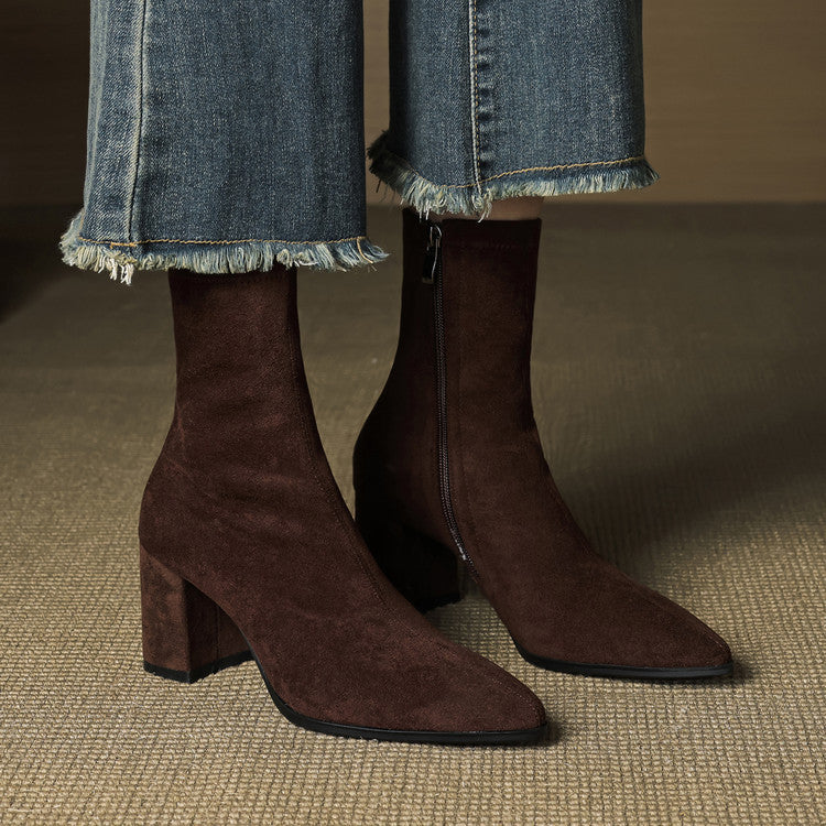 Sofia Maris | Suede Knee High Boots