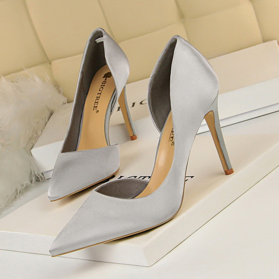 Elegant Ladies Open Toe Stiletto Heels with Chic and Stylish Pointed Design