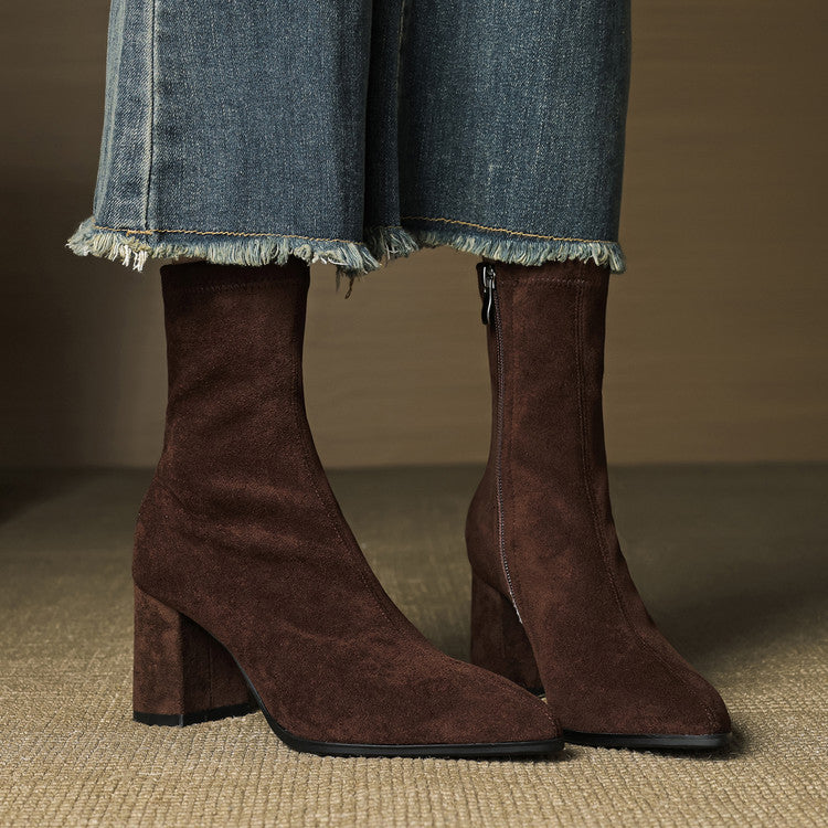 Sofia Maris | Suede Knee High Boots
