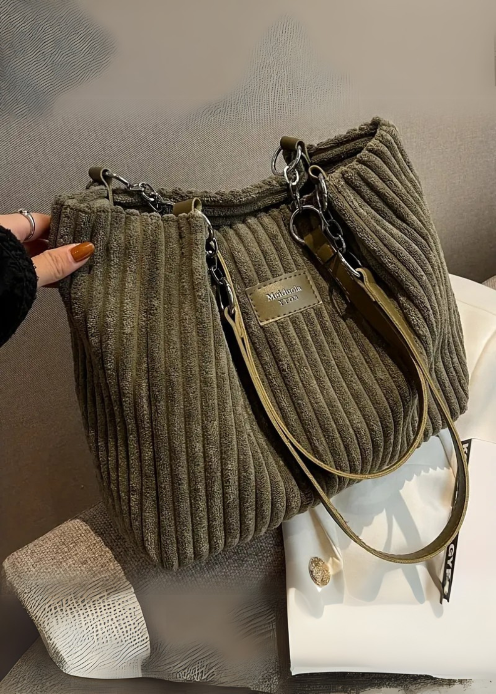 Women's Quilted Shoulder Hand Bag with Dual Strap Design - Sofia Maris