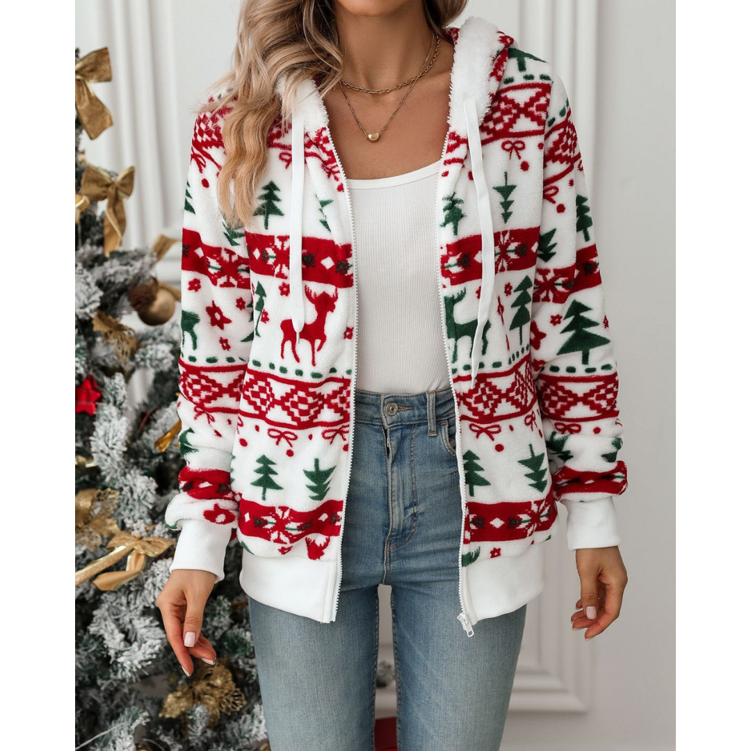 Women’s Christmas Hoodie | Seasonal Print and Casual Comfort - Sofia Maris