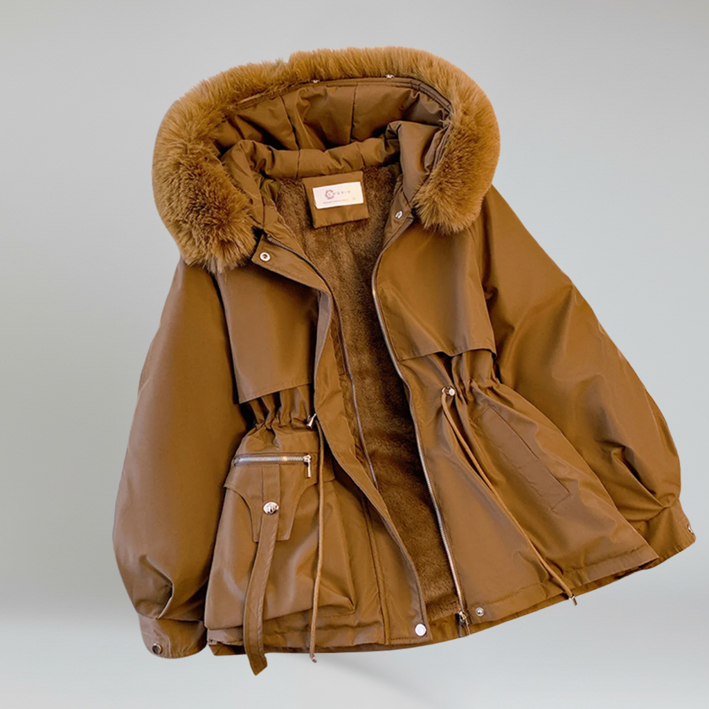 Puffer Jacket – Hooded Design – Casual Winter Style for Women