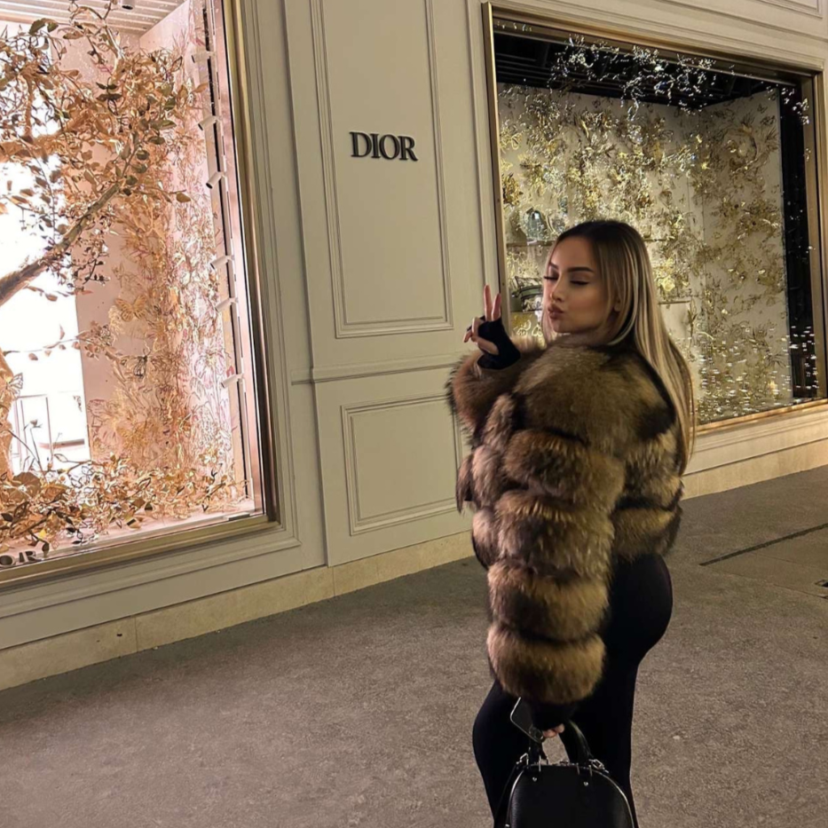 Women’s Faux Fur Jacket – Short Plush Winter Coat - Sofia Maris