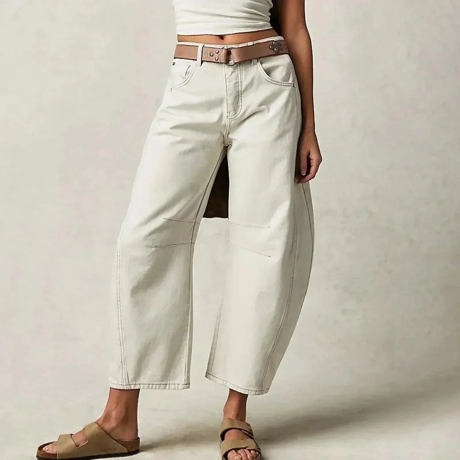 Wide Leg High-Waisted Jeans for Women - Sofia Maris