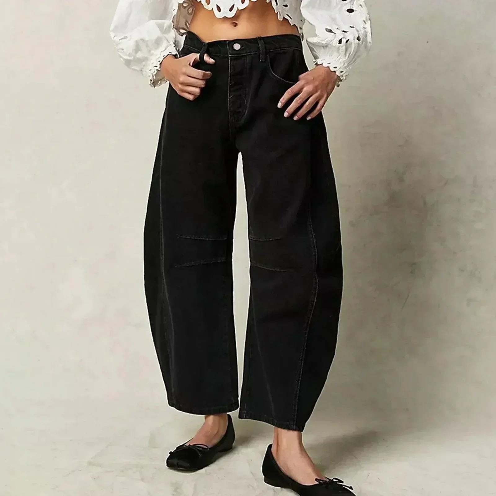 Wide Leg High-Waisted Jeans for Women - Sofia Maris