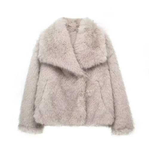 Alena | Elegant Faux Fur Jacket - Sofia Maris