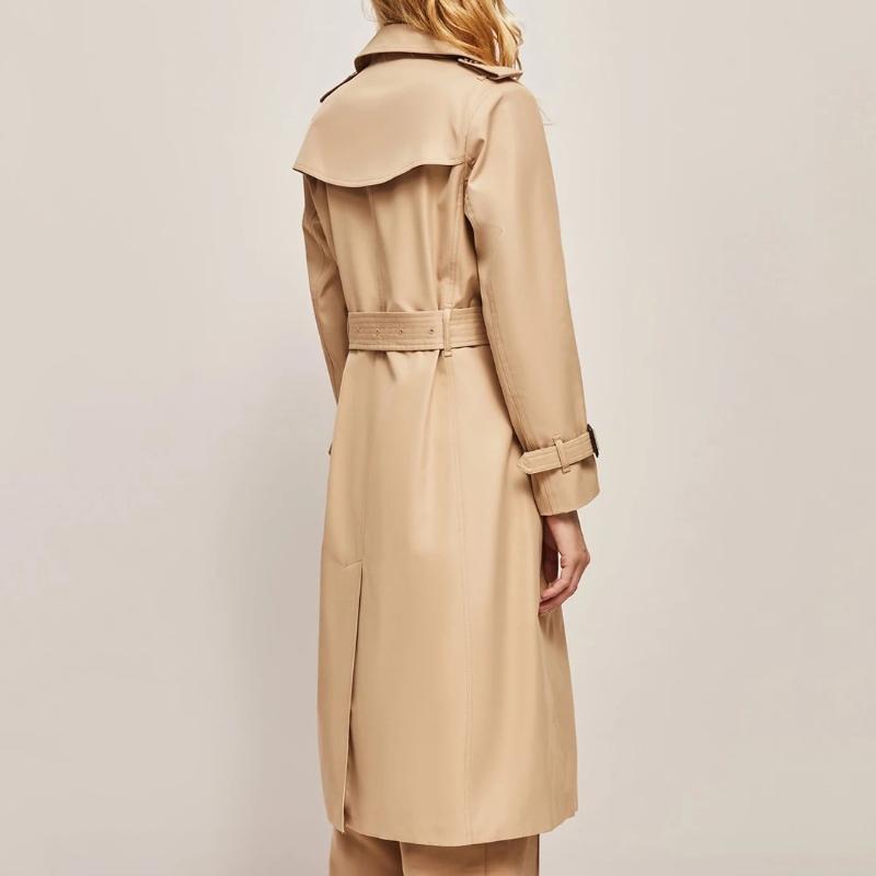 Isla Relaxed Fit Trench Coat | Button Front Belted Coat