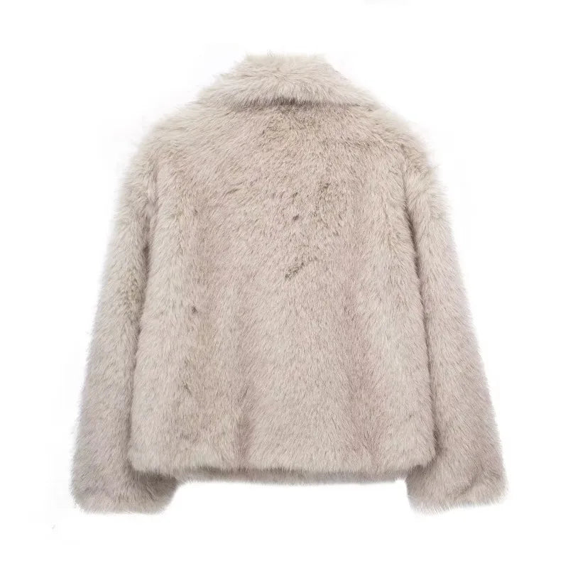 Alena | Elegant Faux Fur Jacket - Sofia Maris