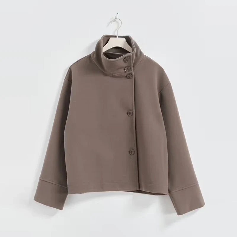 Sofia Maris Stand Collar Women's Pea Coat