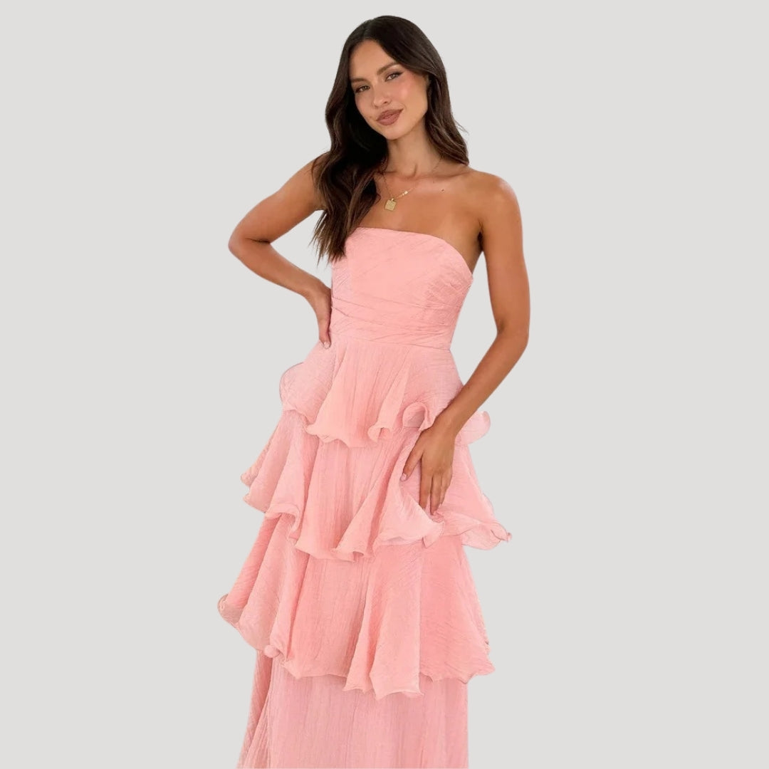 Strapless Maxi Dress – Effortless Elegance for Summer Occasions