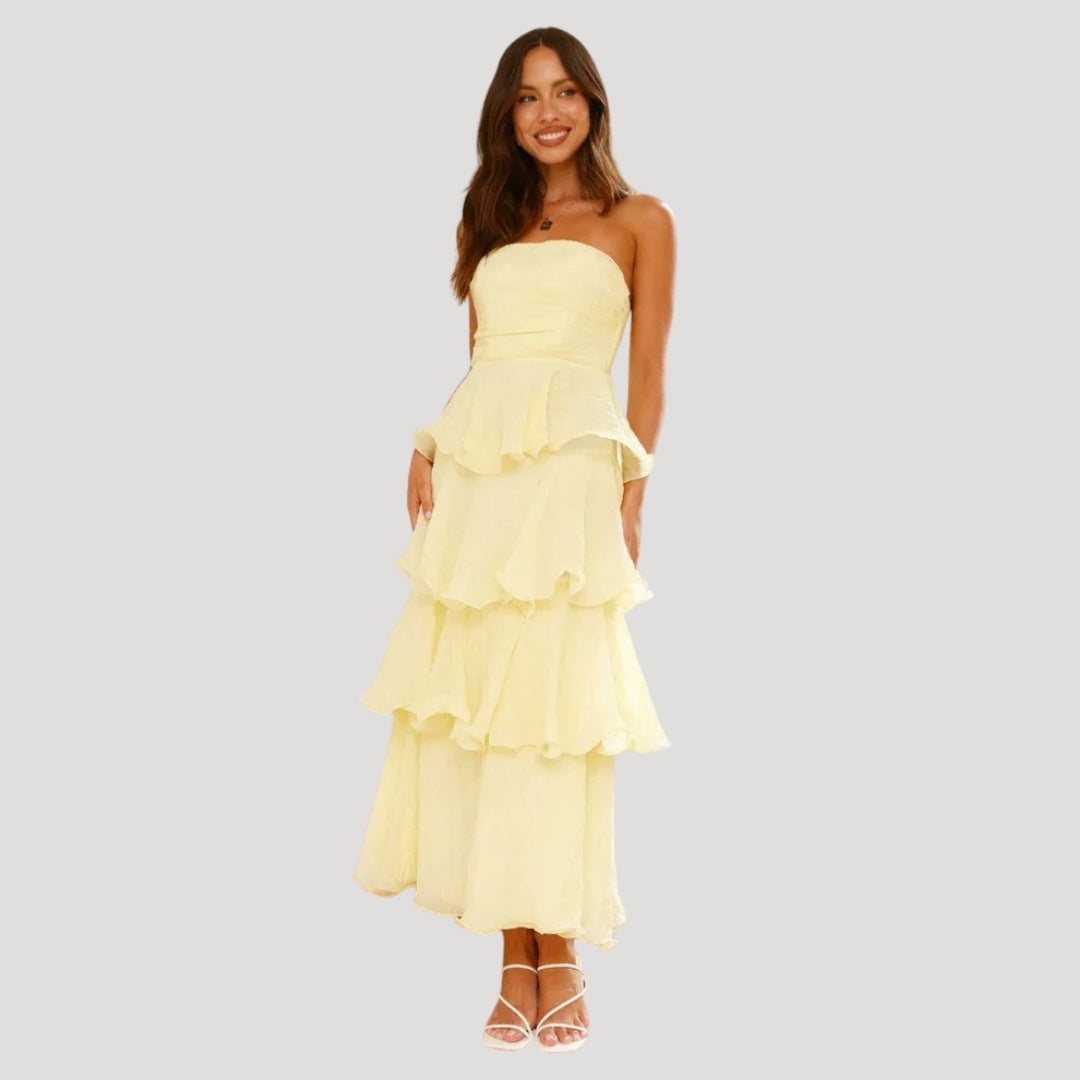 Strapless Maxi Dress – Effortless Elegance for Summer Occasions