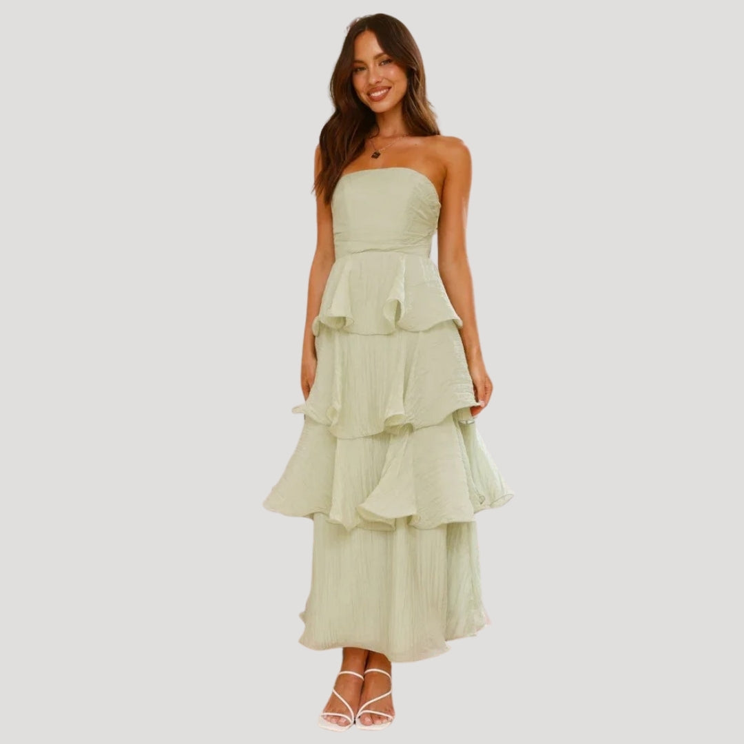 Strapless Maxi Dress – Effortless Elegance for Summer Occasions