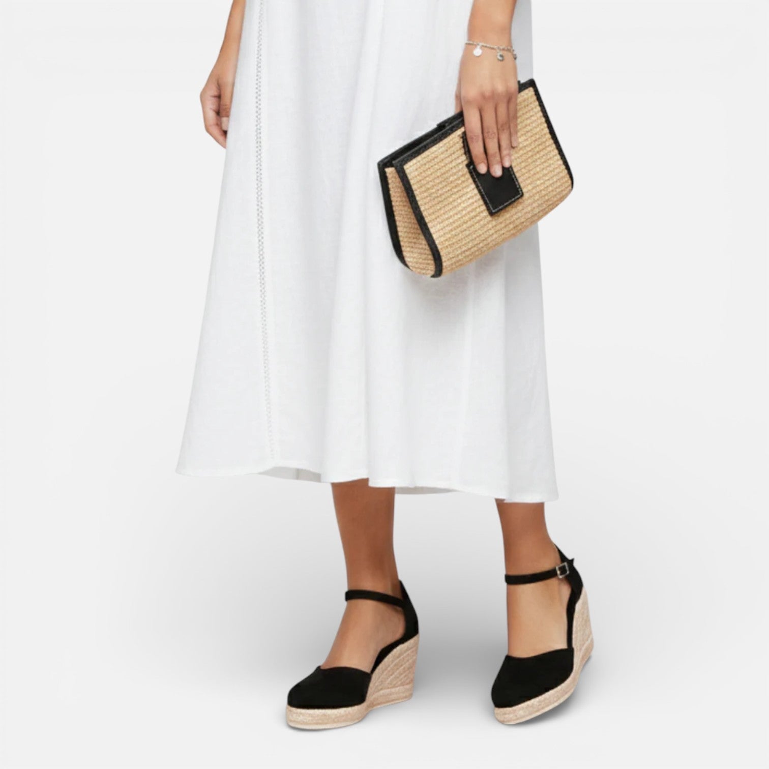 Women’s Comfortable Wedge Sandals Closed Toe Ankle Strap