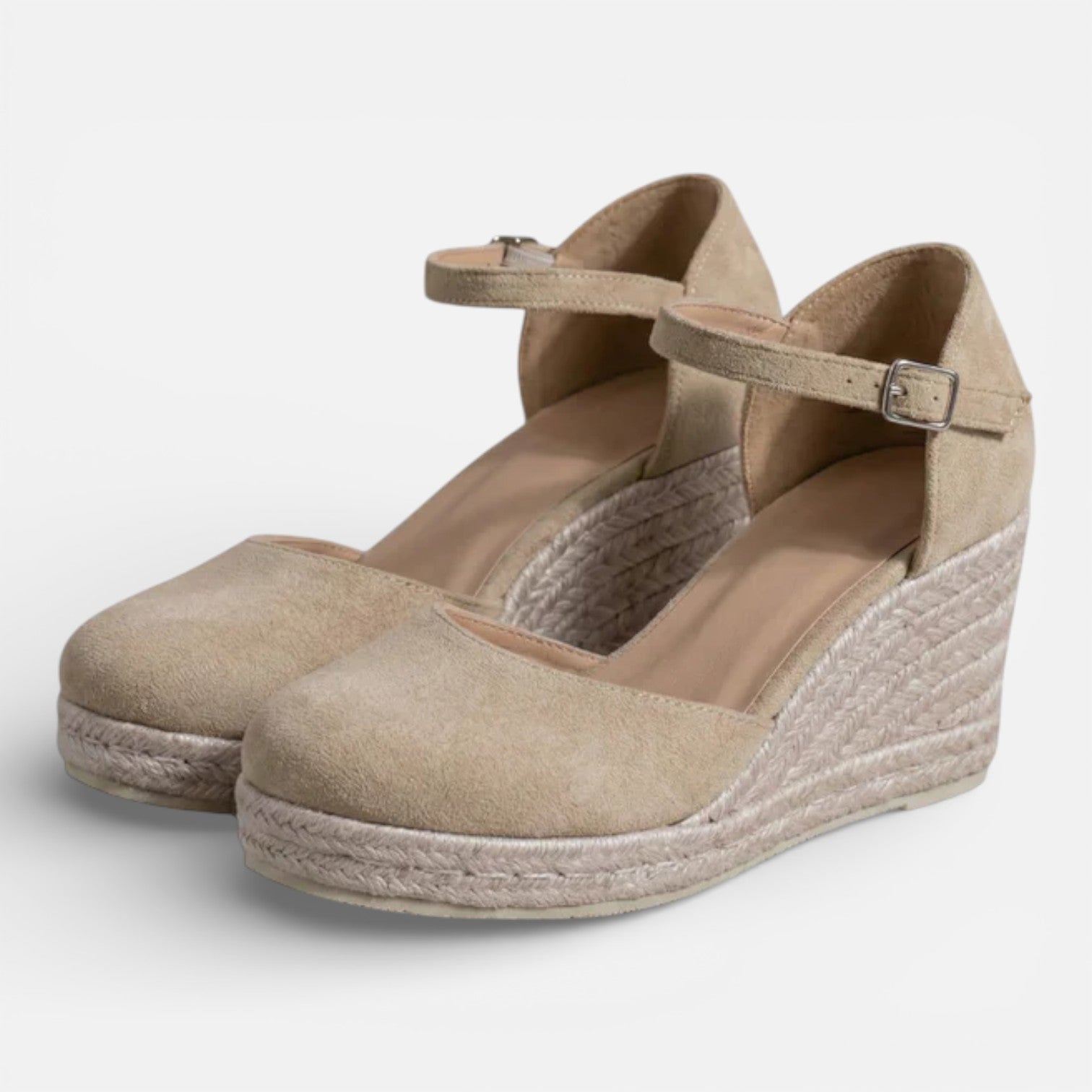 Women’s Comfortable Wedge Sandals Closed Toe Ankle Strap