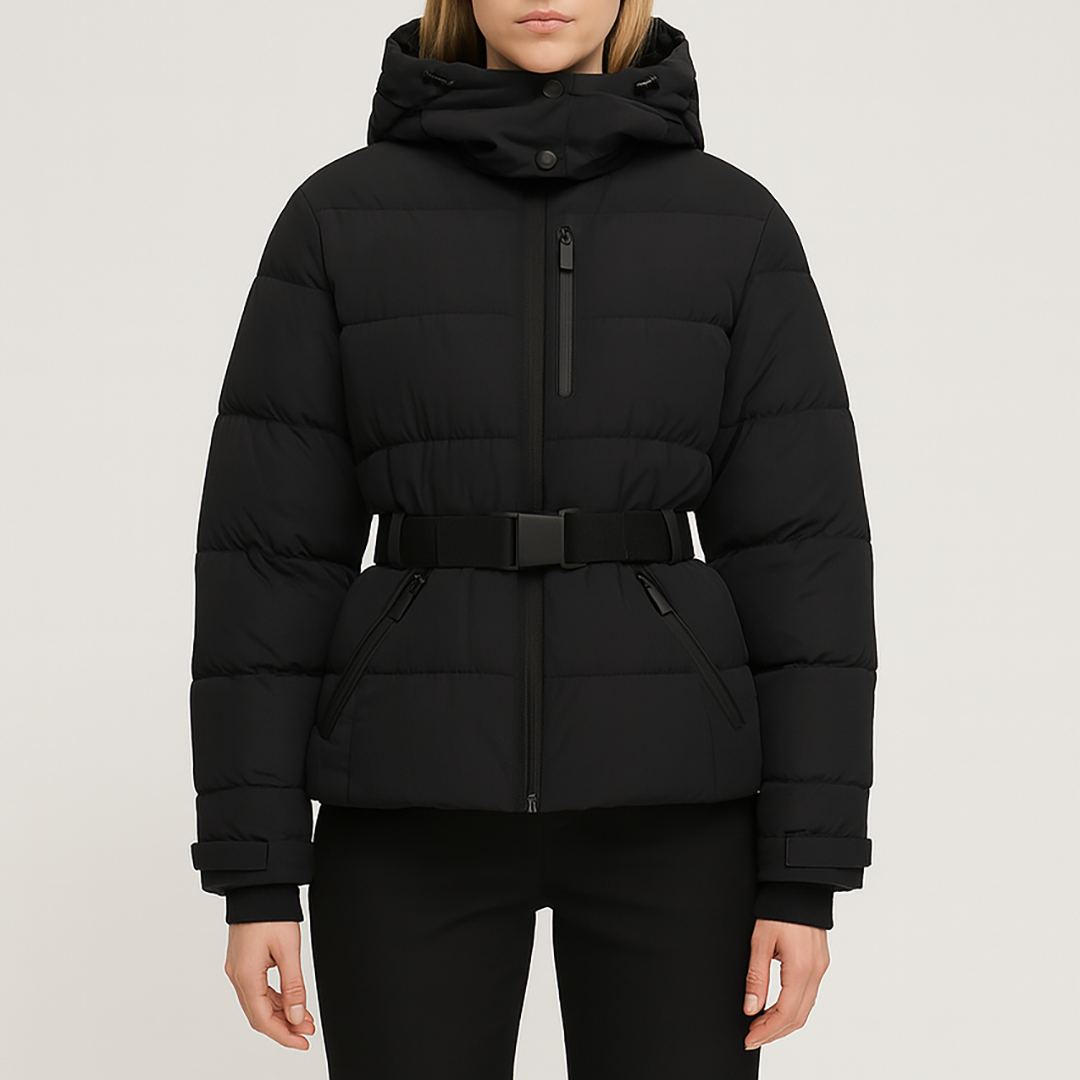 Sofia Maris The Lyra Belted Puffer Jacket