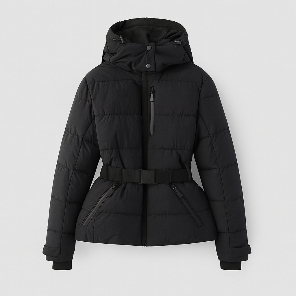 Sofia Maris The Lyra Belted Puffer Jacket