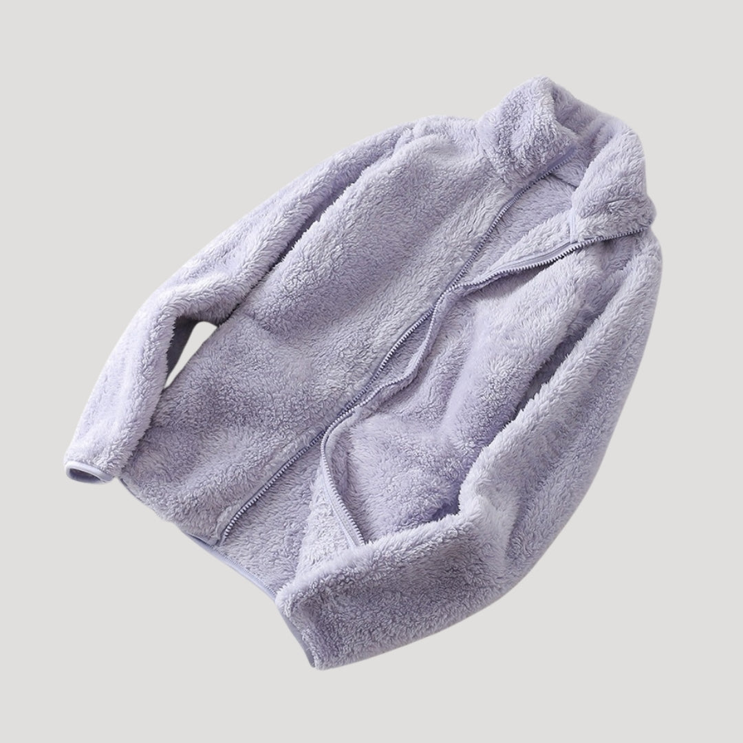 Sofia Maris Fleece Jacket – Ultra-Soft Texture – Winter Casual Comfort
