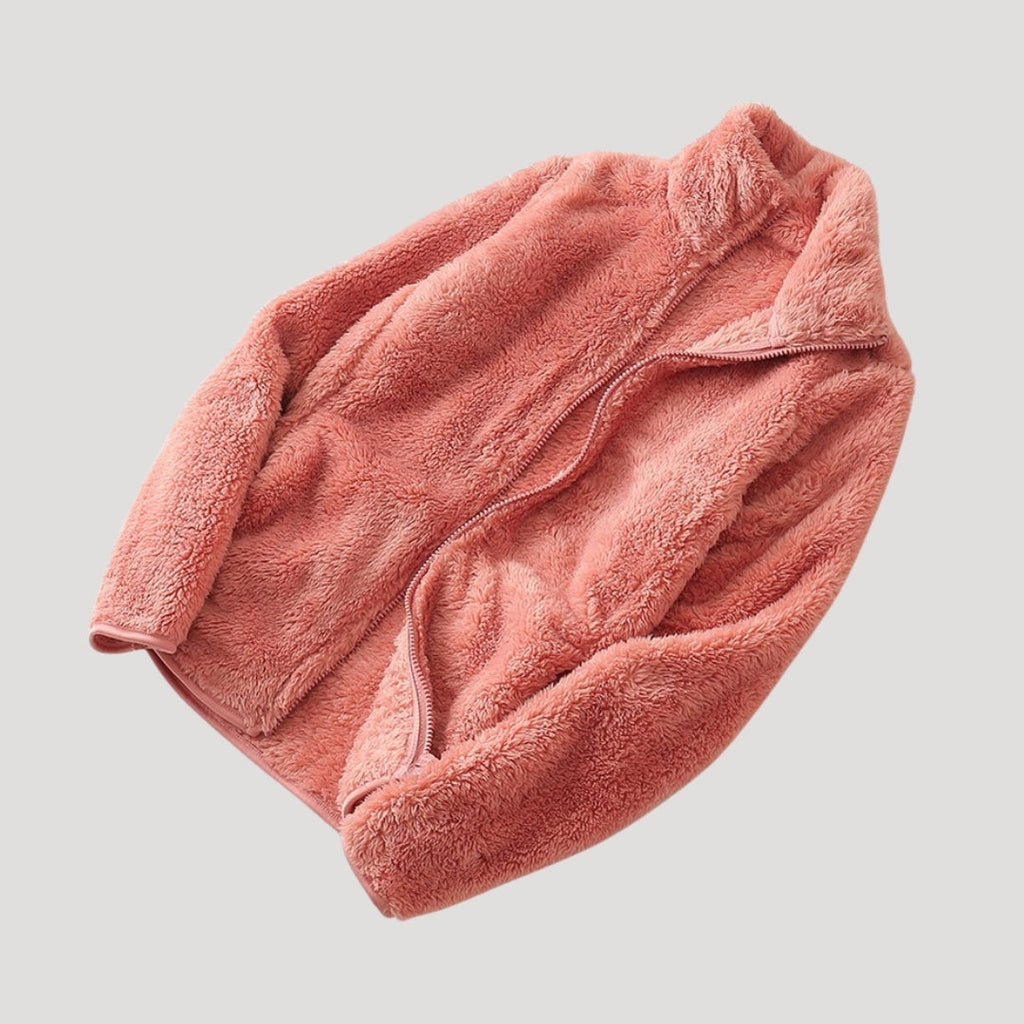 Sofia Maris Fleece Jacket – Ultra-Soft Texture – Winter Casual Comfort