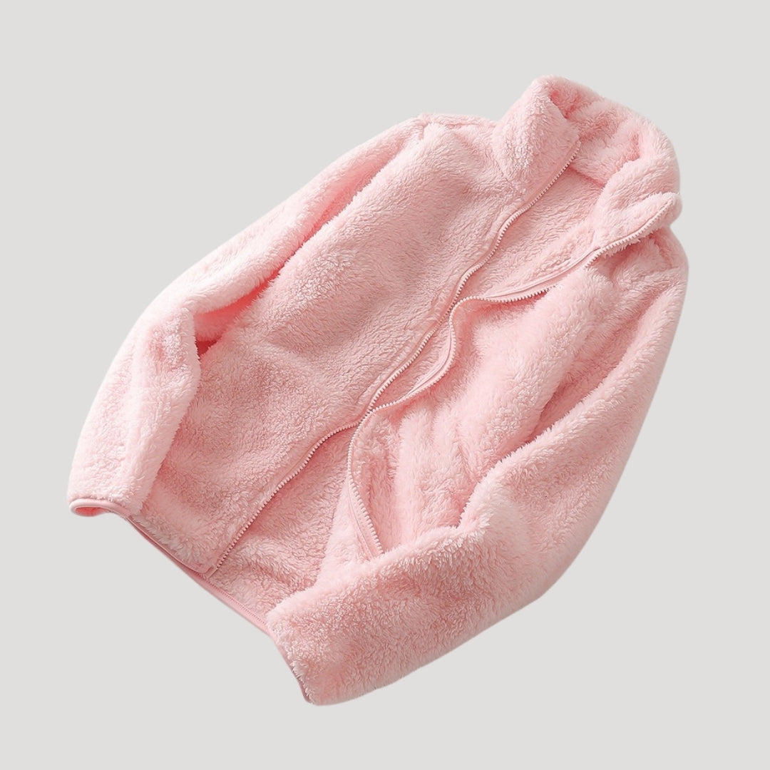 Sofia Maris Fleece Jacket – Ultra-Soft Texture – Winter Casual Comfort