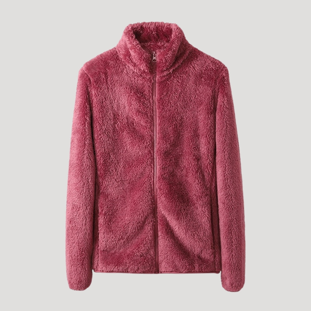 Sofia Maris Fleece Jacket – Ultra-Soft Texture – Winter Casual Comfort
