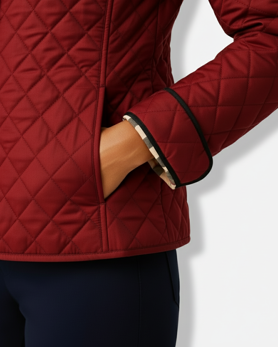 Women’s Puffer Lightweight Quilted Jacket – Timeless Button-Up Style - Sofia Maris