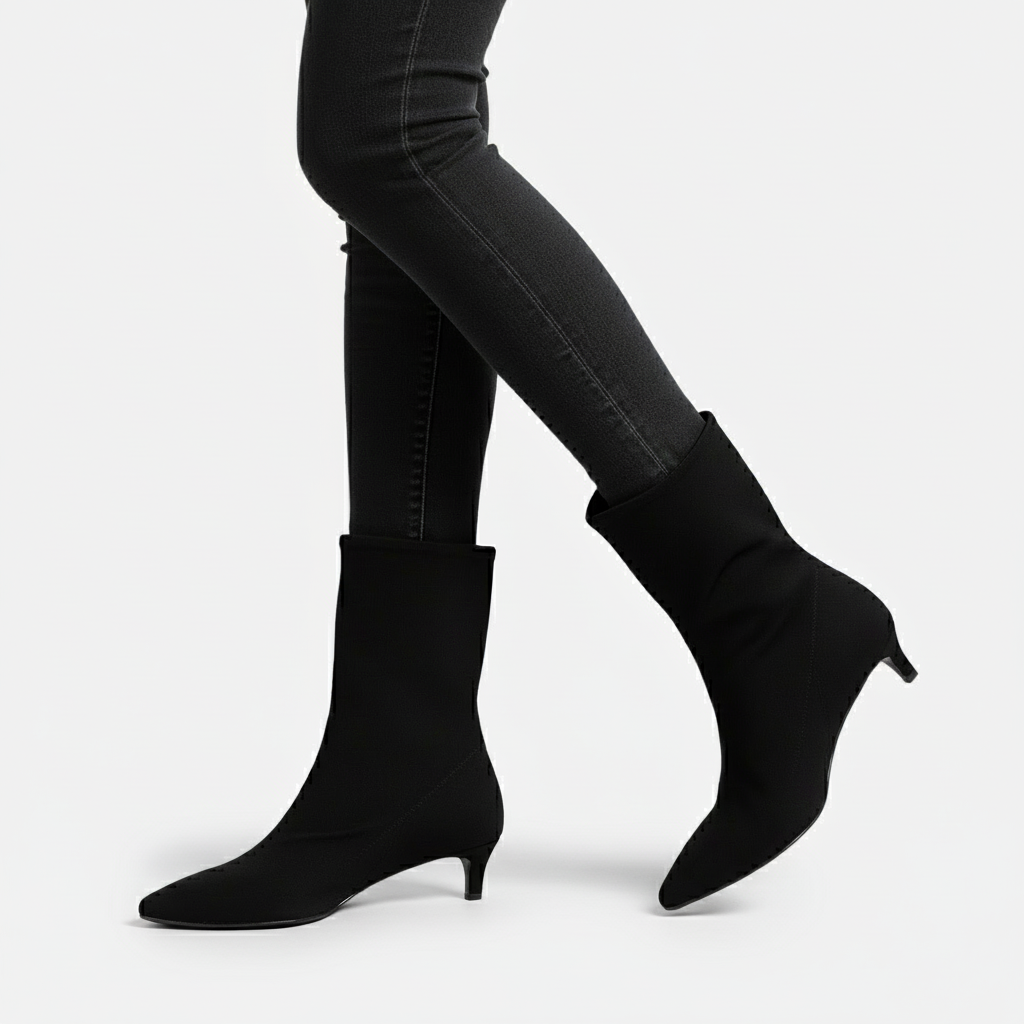 Sofia Maris Women’s Pointed-Toe Suede Ankle Boots – Chic Low Heel Style - Sofia Maris