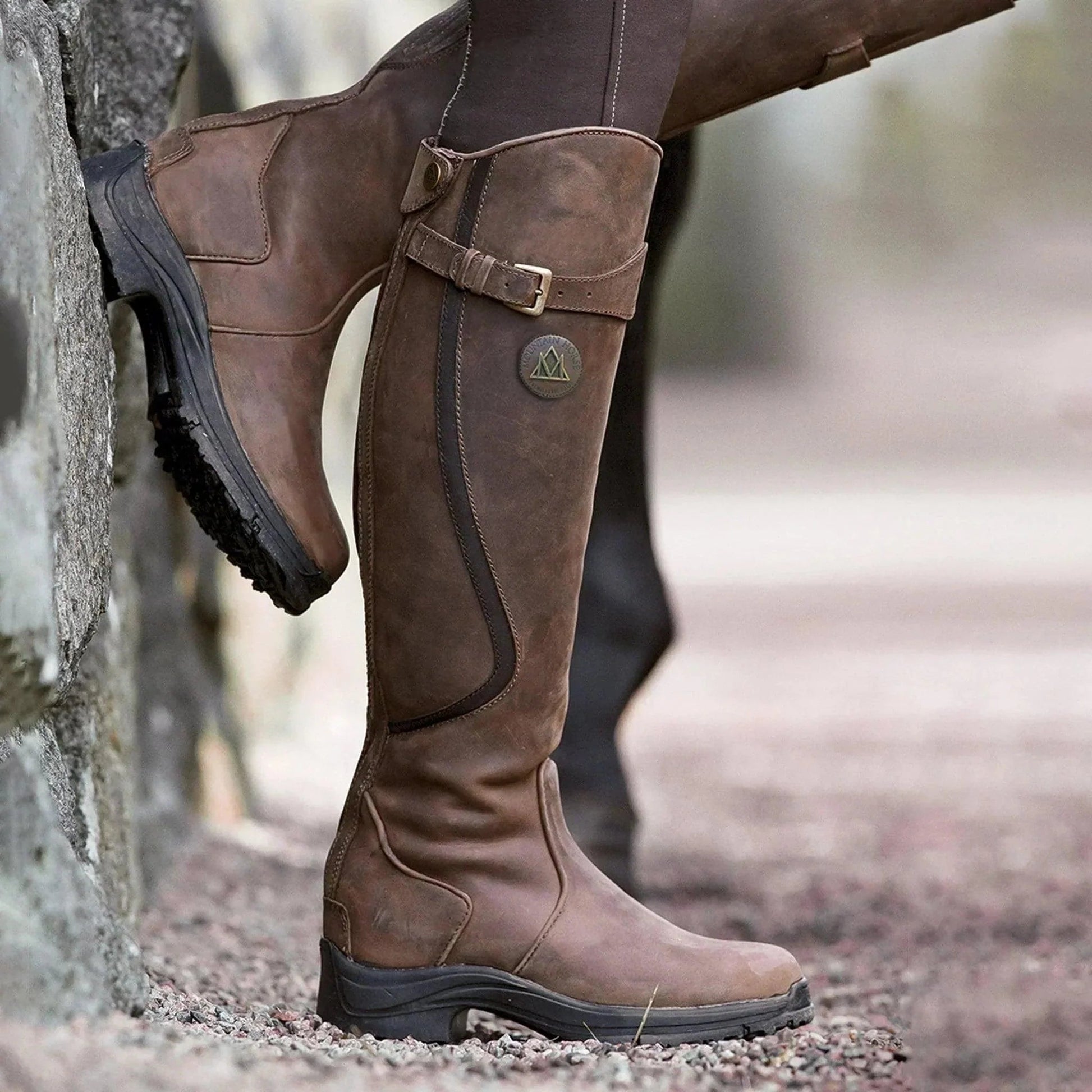 Sofia Maris Waterproof Leather Winter Riding Boots for Women