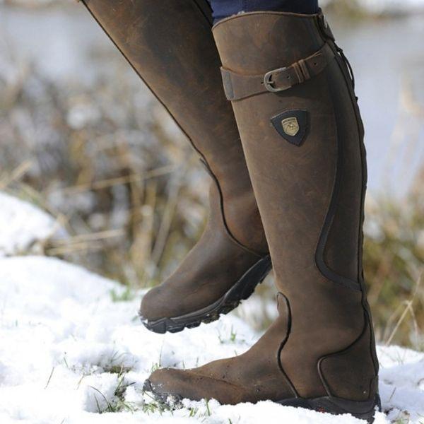 Sofia Maris Waterproof Leather Winter Riding Boots for Women