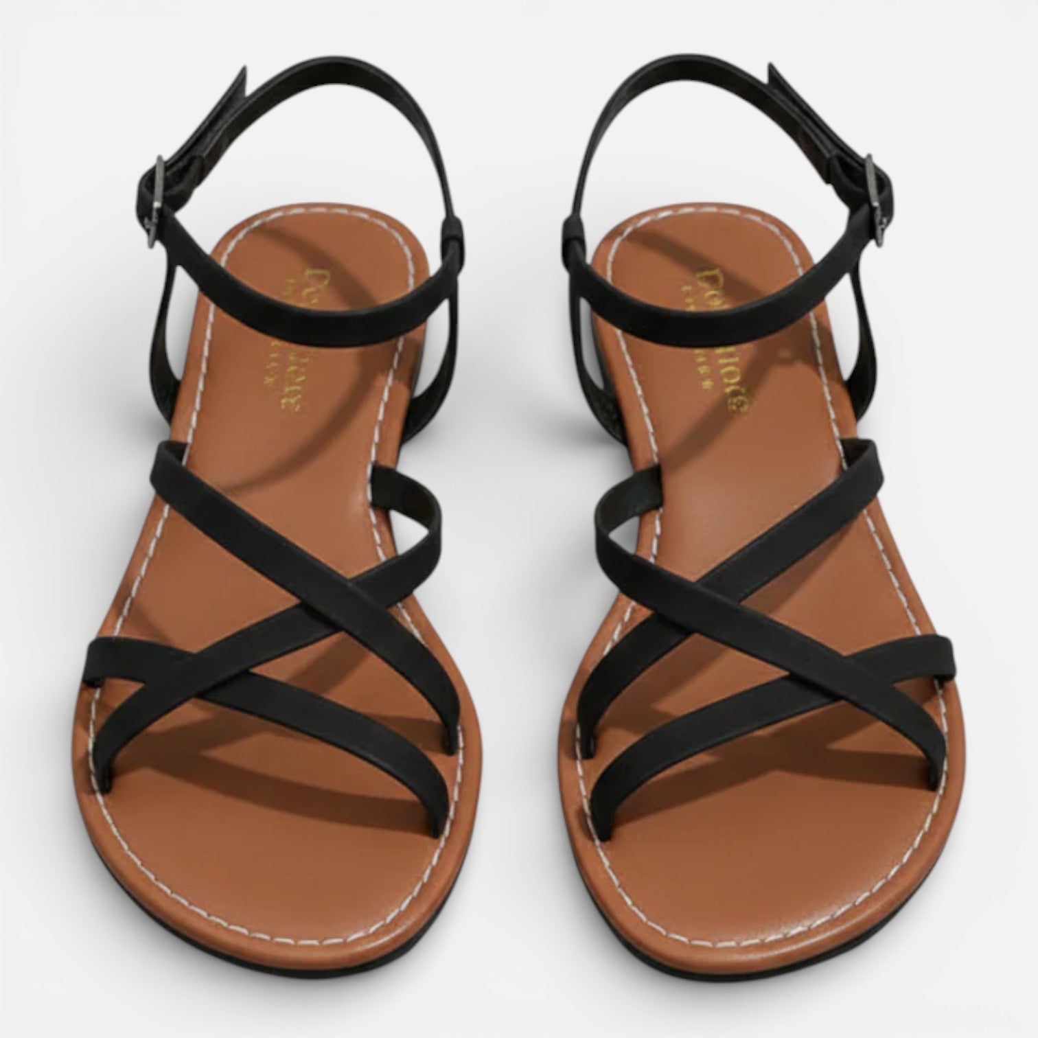 Women’s Strappy Flat Sandals Leather Classic Day Wear