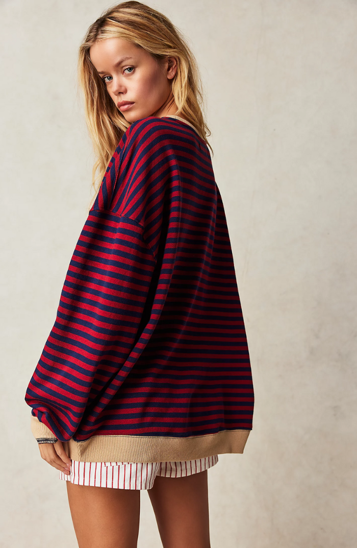 Women's Striped Sweater - Chic & Comfortable Design