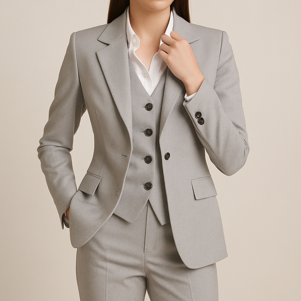 Women’s 3-Piece Set – Elegant Tailored Suit Ensemble for Work or Social Occasions - Sofia Maris