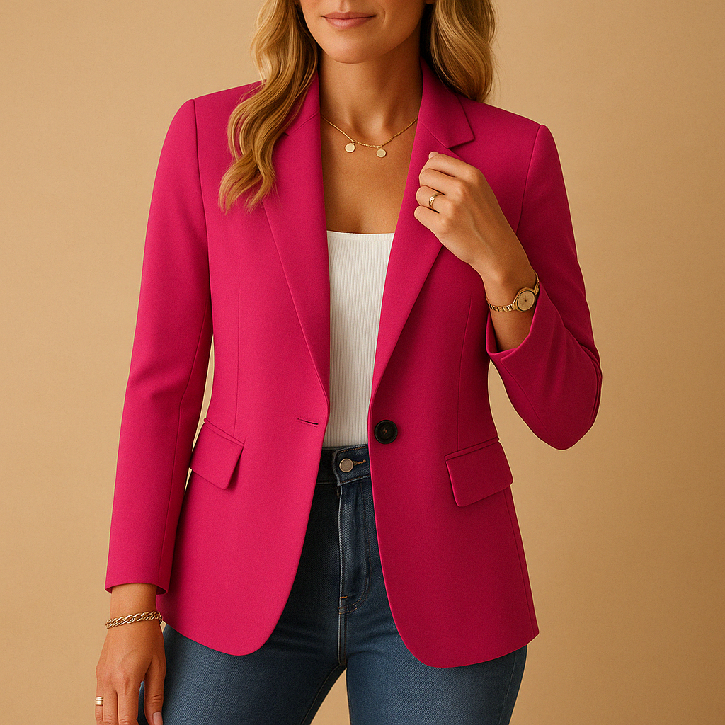 Women’s Fitted Blazer – Tailored Stretch Design for Smart and Casual Looks - Sofia Maris
