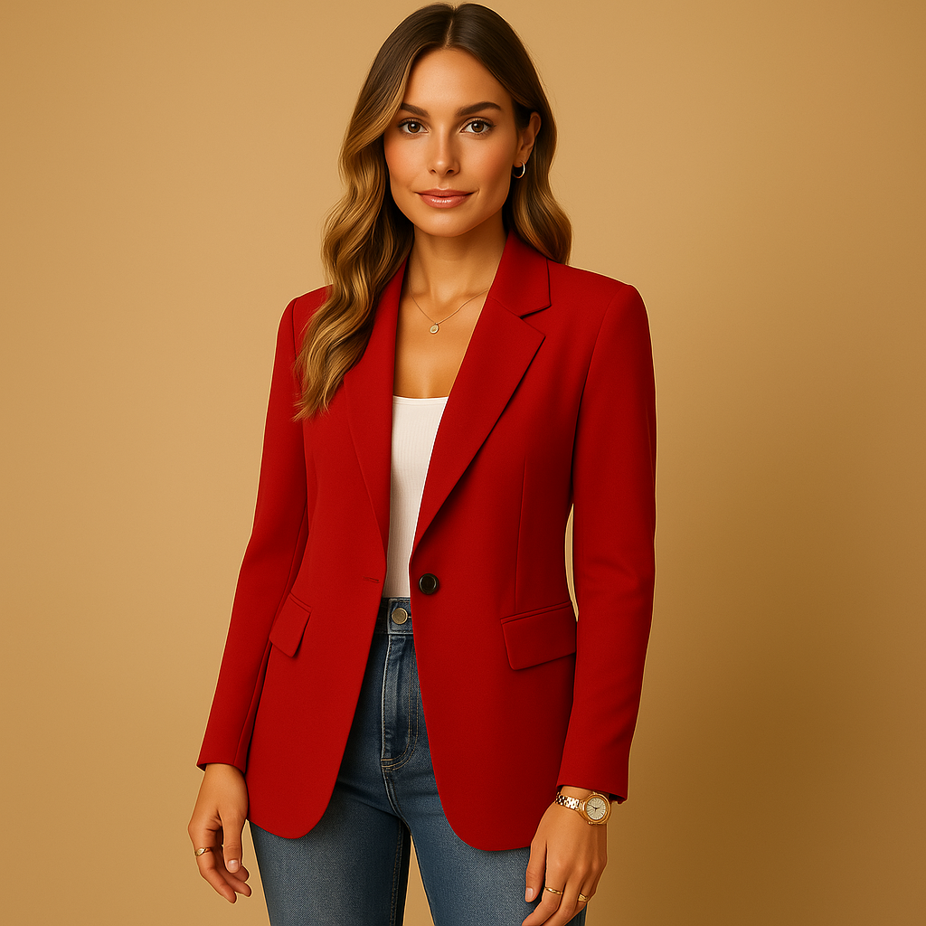 Women’s Fitted Blazer – Tailored Stretch Design for Smart and Casual Looks - Sofia Maris