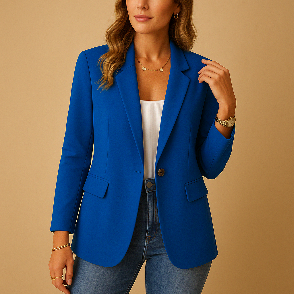 Women’s Fitted Blazer – Tailored Stretch Design for Smart and Casual Looks - Sofia Maris