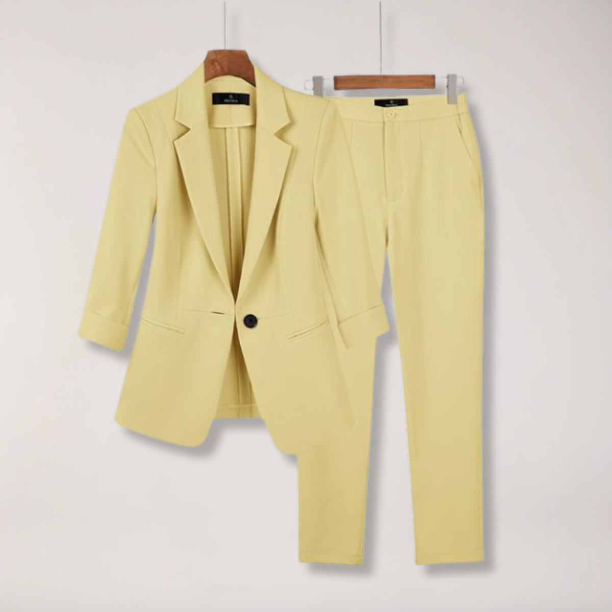 Women’s Tailored Blazer and Trousers – Two-Piece Suit Set for Work and Formal Events - Sofia Maris