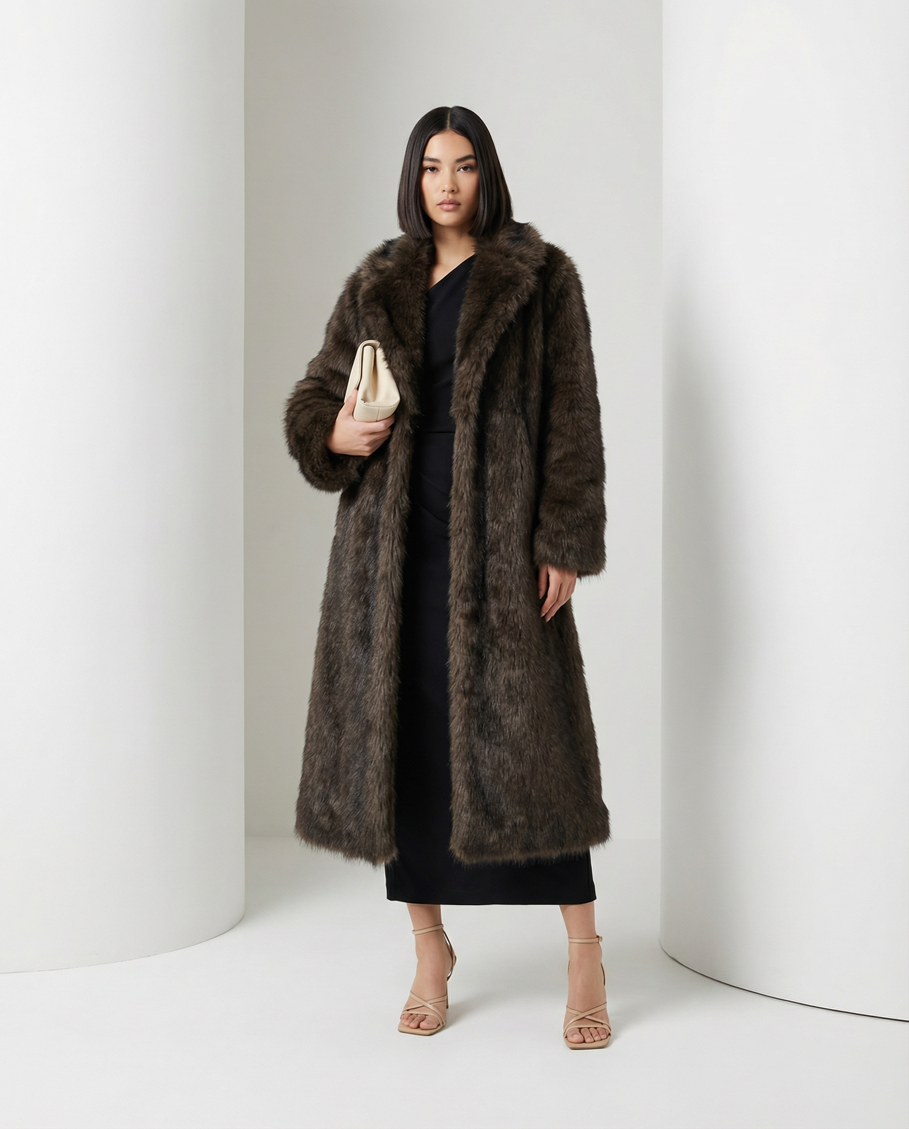 Eden Longline Faux-Fur Coat