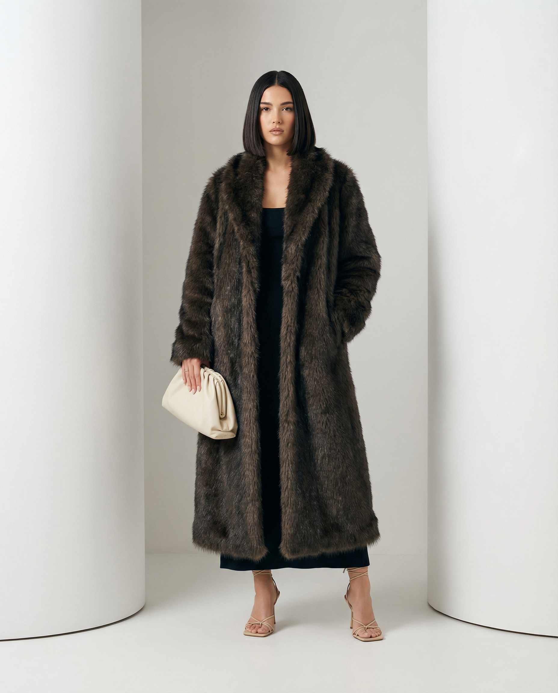 Eden Longline Faux-Fur Coat