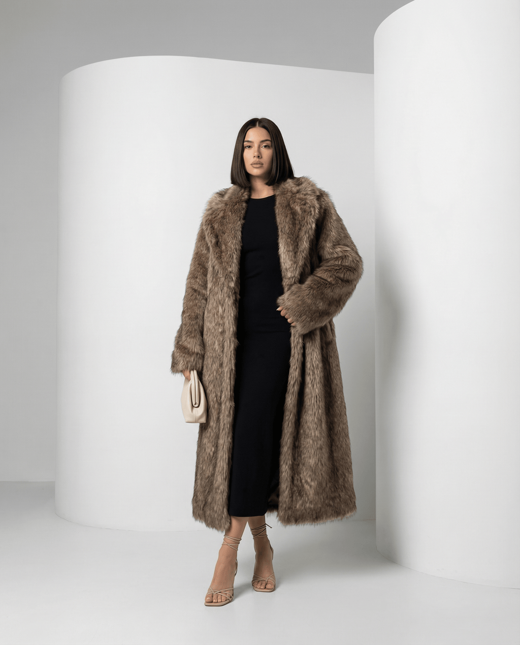 Eden Longline Faux-Fur Coat