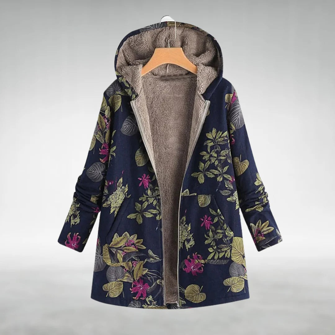 Sofia Maris Fleece Jacket – Floral Print – Cosy Everyday Layer