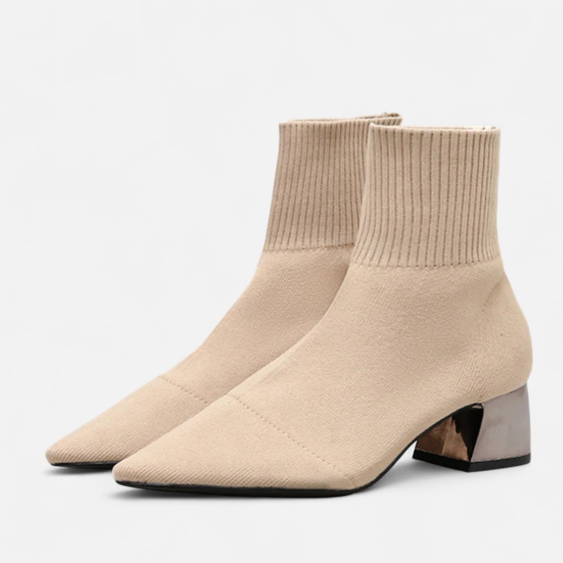 Sofia Maris Women’s Sock Boots – Sculpted Autumn Elegance - Sofia Maris